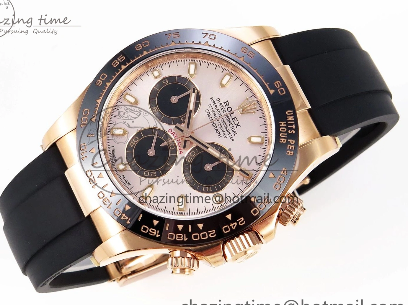 MiroTime 0416 Daytona 116515 Clean 1:1 Best Edition Silver Dial RG Markers on Oysterflex Strap SA4130 V WrinkleFree 1965